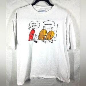 John Baynam Vintage Cartoon T-shirt, XL Crew Neck, Single Stitch